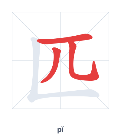 Pratica dell'ordine dei tratti per 匹 - pǐ