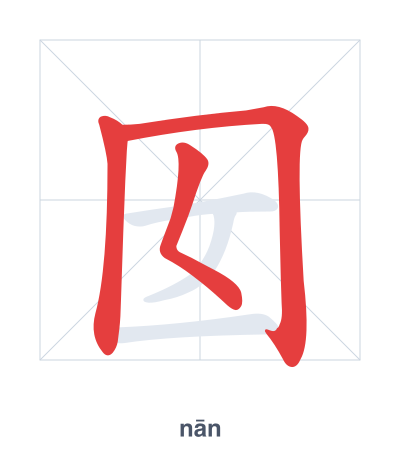 囡(nān) 획순 연습