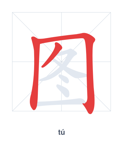 Pratica dell'ordine dei tratti per 图 - tú