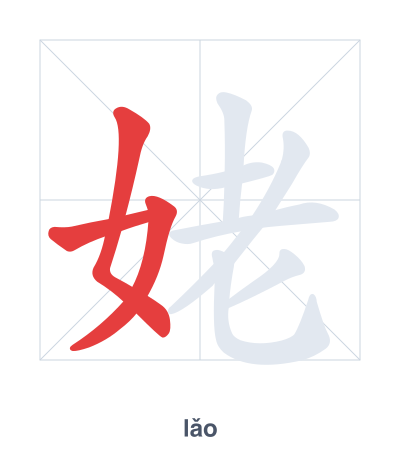 姥 (lǎo) vuruş sırası pratiği