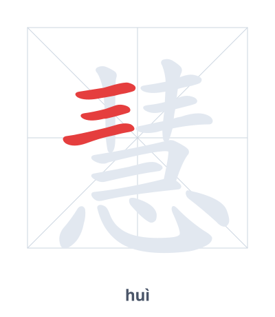 慧(huì) 획순 연습