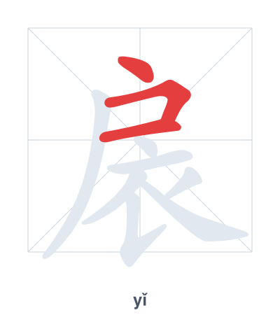扆(yǐ) 획순 연습