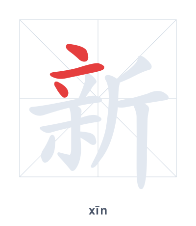 新(xīn) 획순 연습