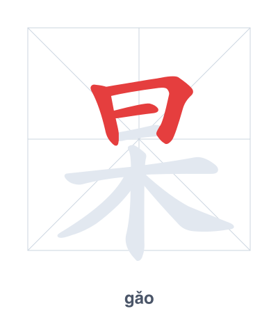 杲(gǎo) 획순 연습