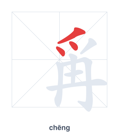Pratica dell'ordine dei tratti per 爯 - chēng