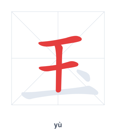 Pratica dell'ordine dei tratti per 玉 - yù