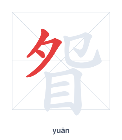 眢 (yuān) vuruş sırası pratiği