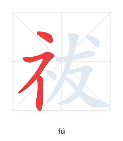 祓(fú) 획순 연습