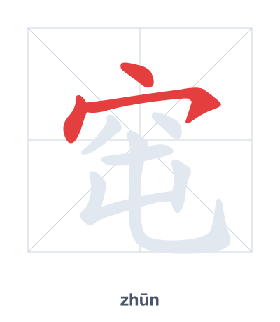 窀 (zhūn) vuruş sırası pratiği