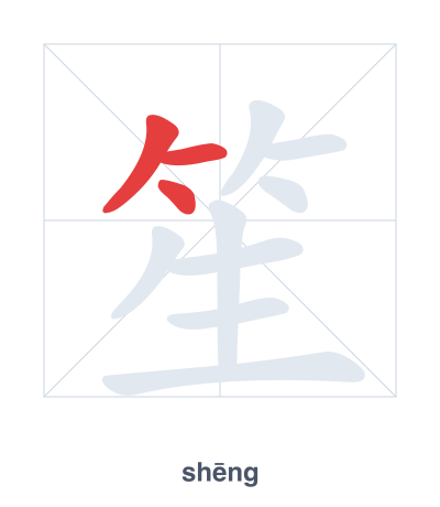 笙 (shēng) vuruş sırası pratiği