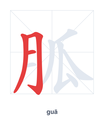胍 (guā) vuruş sırası pratiği