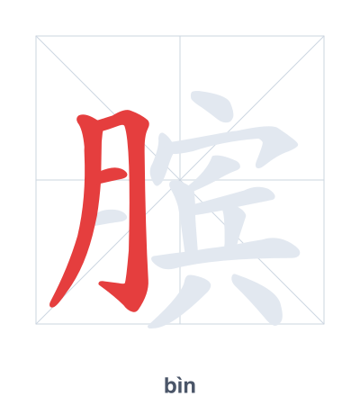 膑(bìn) 획순 연습