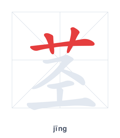 Pratica dell'ordine dei tratti per 茎 - jīng
