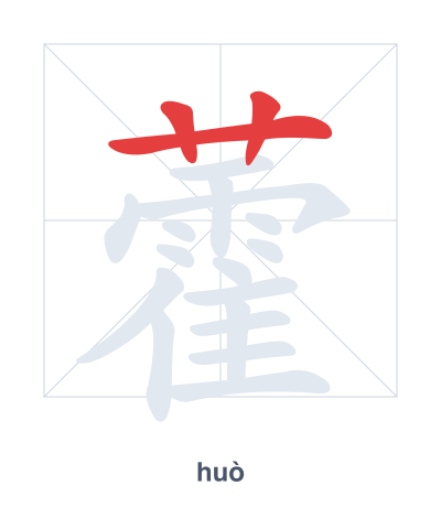 藿 (huò) vuruş sırası pratiği