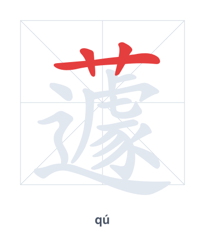 蘧(qú) 획순 연습